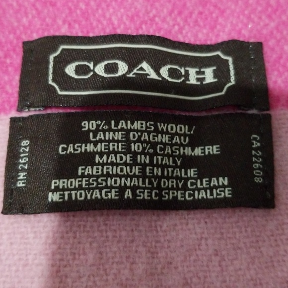 Coach Scarf Cashmere blend - Picture 2 of 4